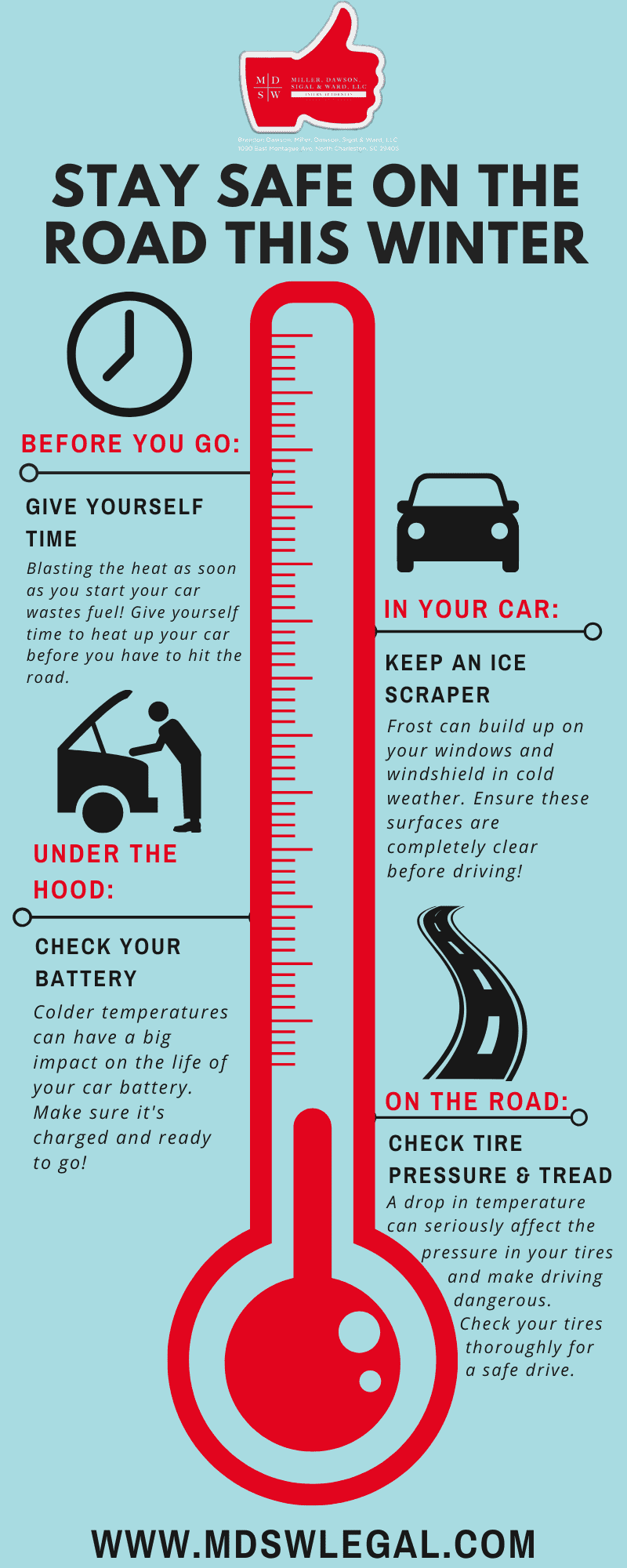 Infographic Winter Driving Tips for Charleston, SC